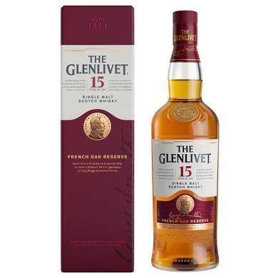 格兰威特15年单一麦芽苏格兰威士忌 法国橡木桶陈酿 进口洋酒700ml