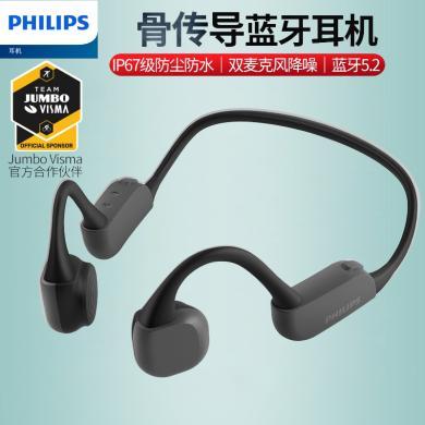 飞利浦（PHILIPS）骨传导耳机蓝牙耳机运动耳机通话降噪苹果华为小米安卓手机通用TAA6606