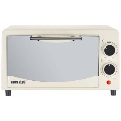 EDEI宜阁家用小型迷你型台式双层小电烤箱全自动多功能烘焙烘培 BLK-KA1201镜面色
