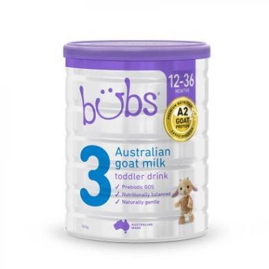 澳洲bubs贝儿 婴幼儿配方羊奶粉 3段（1-3岁）贝儿羊奶粉3段800g/罐