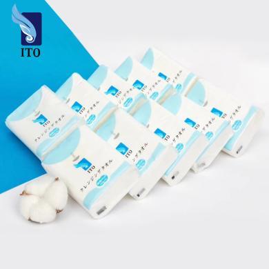 日本ITO洗脸巾一次性洁面棉柔巾干湿两用便携装10包装