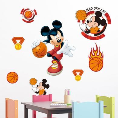 迪士尼MM029卡通米奇宝宝房间贴纸卧室装饰幼儿园可爱墙贴可移除