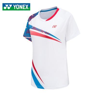 YONEX尤尼克斯羽毛球服女款衣服短袖T恤210181BCR/210011BCR