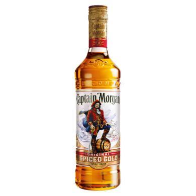 摩根船长（Captain Morgan）洋酒 进口洋酒 鸡尾酒mojito莫吉托基酒 摩根金朗姆酒700ml