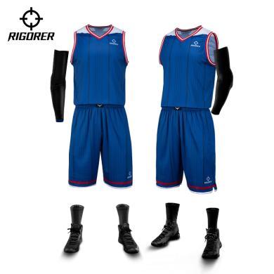 准者篮球服套装男女大学生比赛队服宽松大码运动训练球服篮球服套装Z119110116