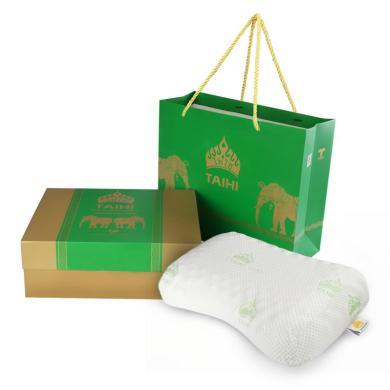 【送礼送健康】泰嗨 TAIHI 天然乳胶枕头93%乳胶含量泰国原产进口美容按摩枕礼盒装