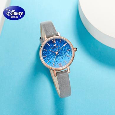 迪士尼学生手表儿童手表（Disney)手表女简约气质细带小巧初高中学生少女ins风手表
