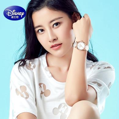 迪士尼儿童手表Disney学生手表女韩版简约时尚潮流气质ins风石英女表