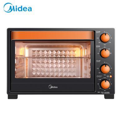 35升美的电烤箱（Midea）机械式多层烤位上下独立控温多角度反射内胆广域温区 T3-L326B