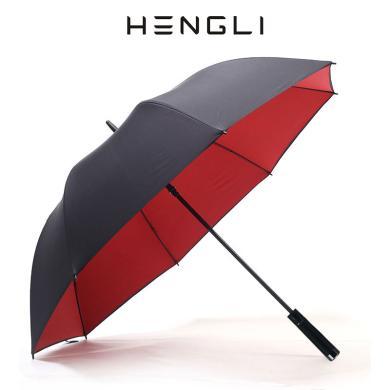 HENGLI特大号雨伞双人三人自动开晴雨伞加固抗风暴雨伞超大