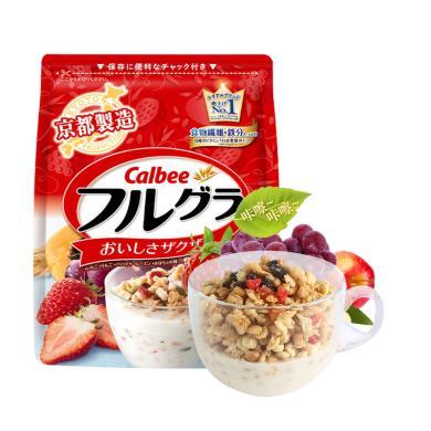 【日本京都市生产】日本卡乐比Calbee 水果麦片500g*1袋装 日本进口谷物早餐麦片即食麦片燕麦片卡乐比水果麦片卡乐比水果麦片