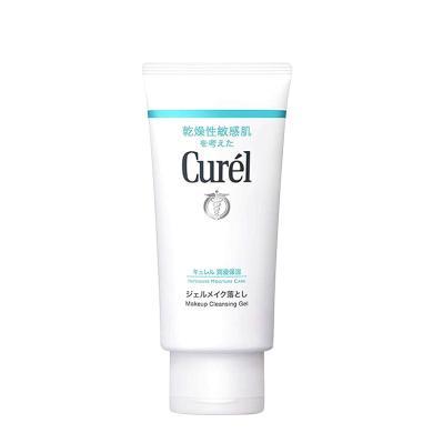 【支持购物卡】珂润（Curel）润浸保湿卸妆啫喱 脸眼唇敏感肌温和清洁130ml