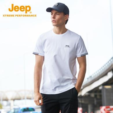 Jeep吉普男士吸湿速干短袖男T恤运动户外透气薄款登山衣大码J022094571