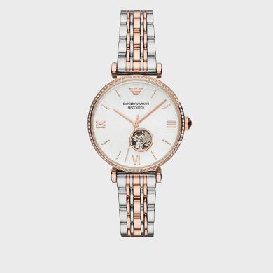 【支持购物卡】阿玛尼ARMANI-满天星手表 玫瑰金色镶钻欧美表时尚机械女士腕表 AR60019
