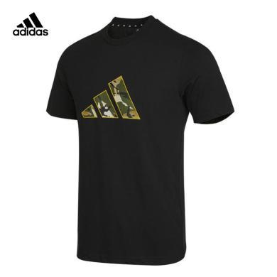 Adidas阿迪达斯男款运动休闲圆领宽松短袖T恤GP0851