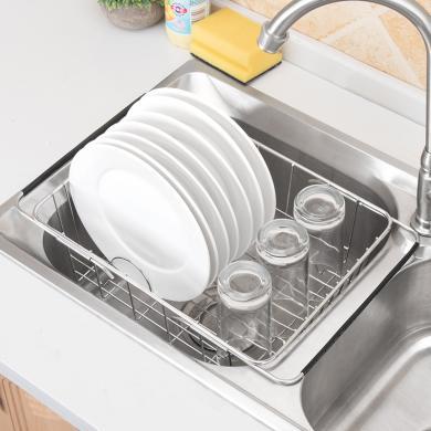 奥纳斯不锈钢沥水篮厨房水槽沥水架水池洗菜盆滤水篮晾放碗架碗碟置物架