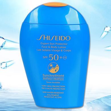 【支持购物卡】日本Shiseido资生堂 蓝胖子 防晒霜150ml SPF50+ 新艳阳夏臻效水动力防晒乳 大容量
