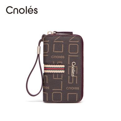 Cnoles蔻一包包女大容量拉链多功能实用卡包汽车钥匙包小包小手包卡包小钱包女 J1169