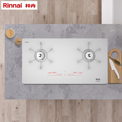 林内（Rinnai） 御厨控油温嵌入式智能燃气灶具 定时防干烧 智能烹饪模式 家用一级能效2QLGV(S)【预售商品,下单后5个工作日发出】