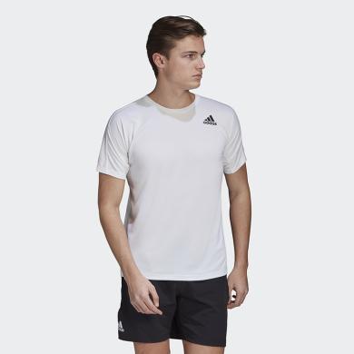 【阿迪清仓】阿迪达斯Adidas夏季男款休闲运动训练上衣羽毛球T恤短袖GK4320