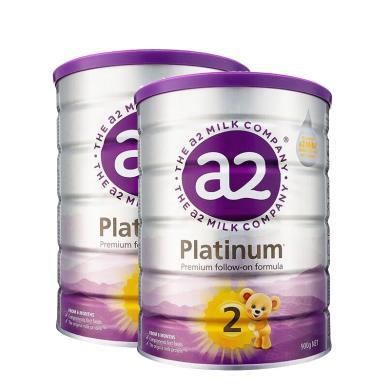 【2罐装】澳洲 a2 Platinum白金版2段婴幼儿A2奶粉(6-12个月)900g/罐
