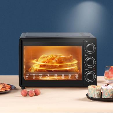 Galanz/格兰仕电烤箱家用32升超大容量上下独立控温复古高颜值烤箱 KWS1532J-D2Y