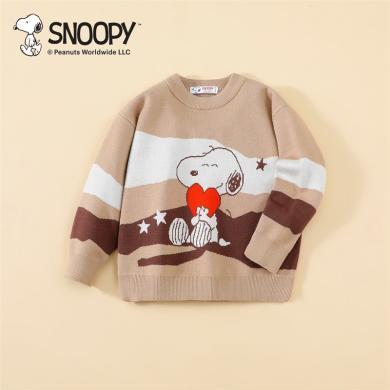 Snoopy史努比童装宝宝套头毛衣儿童上衣新款秋冬季男童秋装男童衣服包邮SF3312004