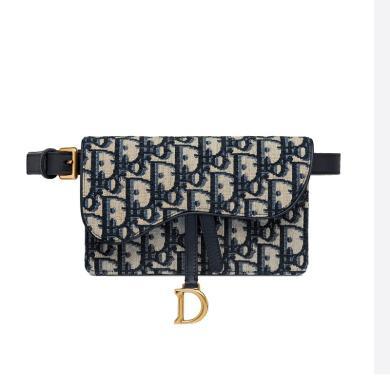 【支持购物卡】Dior/迪奥 经典刺绣老花满印马鞍包 Oblique 印花单肩斜挎手提腰包 送礼礼物 香港直邮