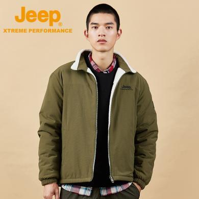 【一衣两穿】Jeep/吉普加绒保暖工装夹克男户外防风透气抓绒外套J232095057