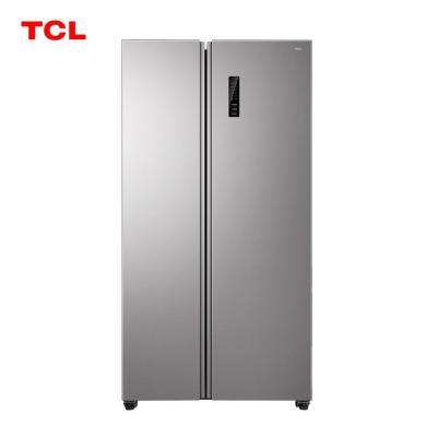 【618提前购】455升TCL冰箱对开门超薄大容量养鲜一级风冷温控精细分储保鲜防串味冰霜 R455V3-S