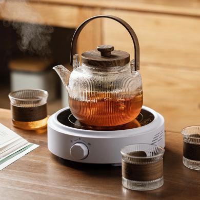摩登主妇玻璃茶壶泡茶杯耐高温烧水蒸茶壶电陶炉煮茶器家用提梁壶