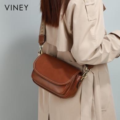 Viney包包新款女包斜挎包腋下单肩质感小众牛皮小包4834