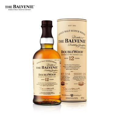 百富The Balvenie12年双桶陈酿700ml 40度单一麦芽苏格兰威士忌