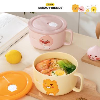 KAKAO FRIENDS带盖泡面碗家用密封饭盒陶瓷宿舍学生专用大号汤碗