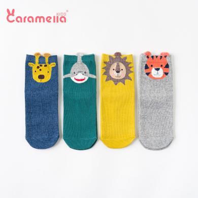 【支持购物卡/积分】卡拉美拉新品亲子袜创意女袜卡通女袜中筒童袜子-562614