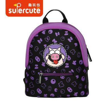 supercute开学季潜水料双肩背包儿童书包幼儿园卡通小背包