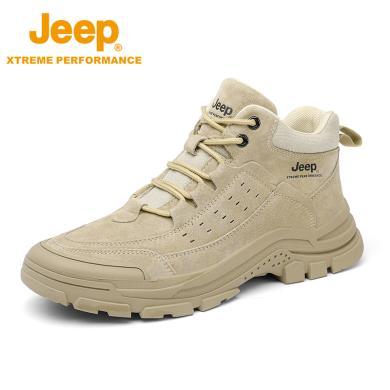 Jeep/吉普新款专业徒步登山鞋户外露营防撞休闲鞋抓地耐磨男鞋P231091106