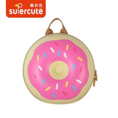 supercute幼儿园书包可爱甜甜圈男童女童防走失背包儿童礼物礼包