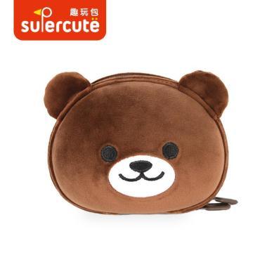 supercute新款韩版亲子小熊包单肩斜挎包可爱卡通儿童百搭迷你包