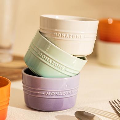 摩登主妇MONAZONE系列舒芙蕾烤碗烤箱空气炸锅专用陶瓷烘焙甜品碗