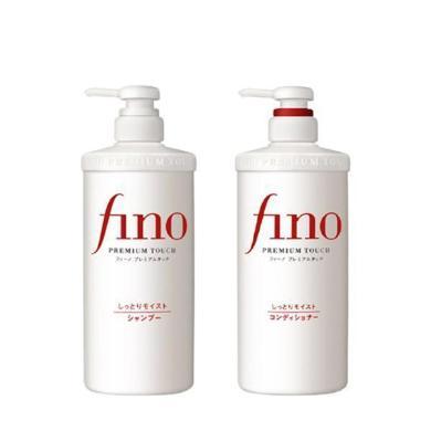 【支持购物卡】资生堂芬浓 Fino洗发水550ml/护发素550ml染烫修护改善毛躁滋润护理柔顺亮泽