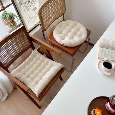 DREAM HOME 简约纯色座垫椅子坐垫沙发垫圆形靠垫MEF2075310