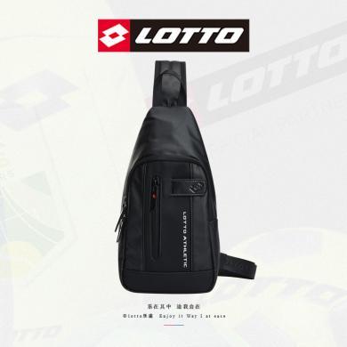 LOTTO乐途休闲胸包男斜挎包2022秋冬潮流时尚百搭运动户外包