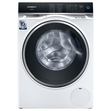 西门子（SIEMENS）10KG大容量变频滚筒洗衣机全自动 超氧空气洗 除菌除螨 家居互联（白色） WM14U7B0HW