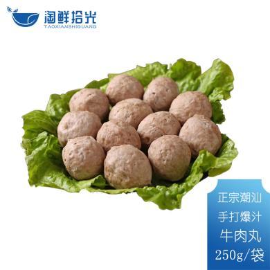 潮汕特产 潮汕手打牛肉丸250g/袋肉质细腻 口感爽脆 火锅食材