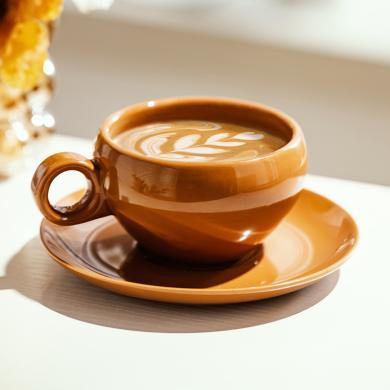 摩登主妇陶瓷咖啡杯子高档精致下午茶茶具女士高颜值中古咖啡杯碟