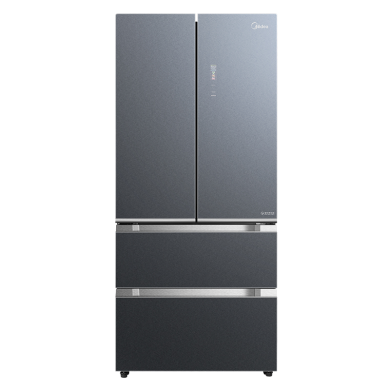 美的冰箱 法式多门急速净味 520升智能大容量家用电冰箱 多维智能全变频 四门三温 温湿精控 BCD-520WFGPZM 墨兰灰-墨兰灰