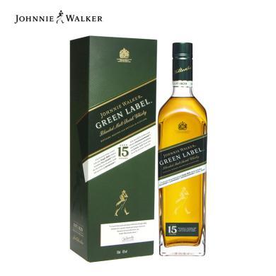 尊尼获加绿方绿牌15年苏格兰进口威士忌洋酒750ml