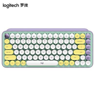 罗技（Logitech）POP KEYS无线蓝牙机械键盘 办公键盘 复古键盘 女生键盘 iPad键盘 泡泡TTC茶轴小巧持久续航