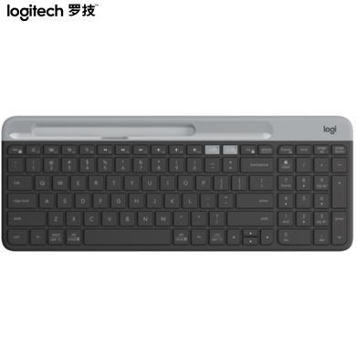 罗技（Logitech）K580 键盘 无线蓝牙键盘 办公键盘 便携超薄键盘 笔记本键盘 平板键盘 带手机支架